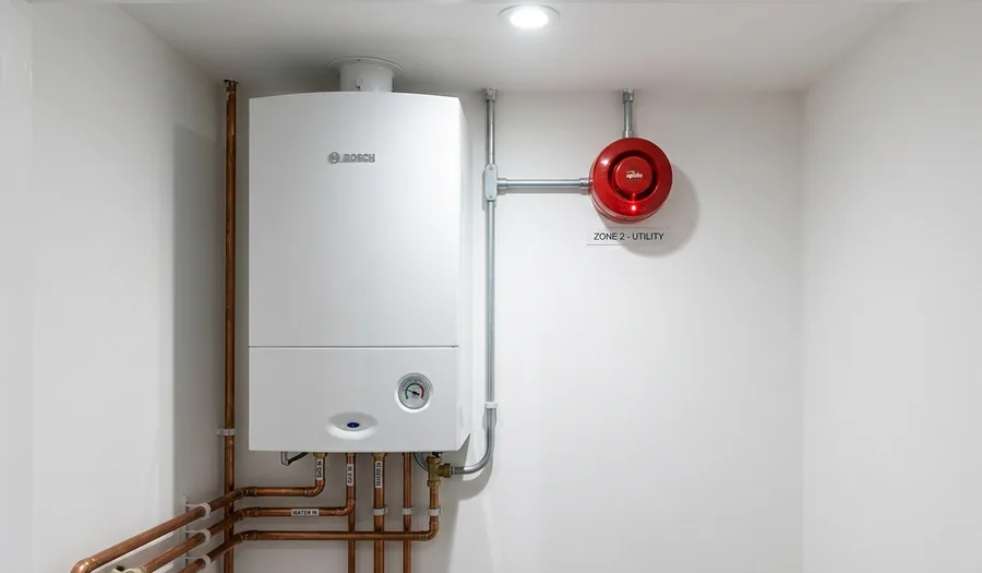Professional boiler installation